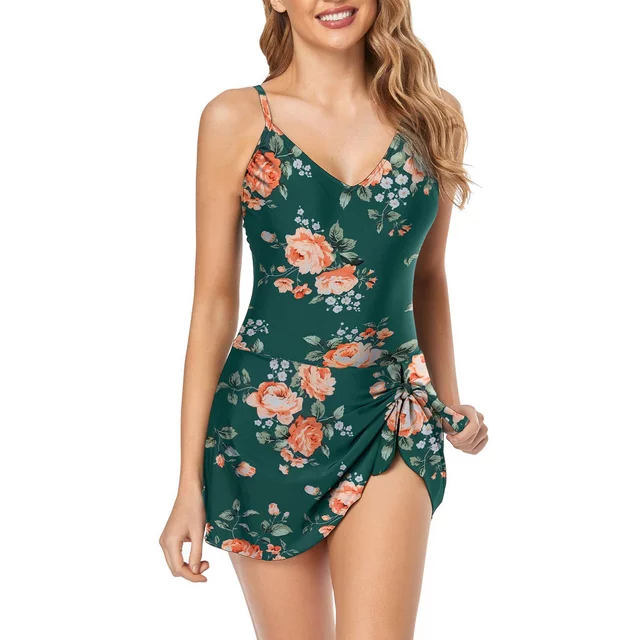 🩱Damen Badeanzug mit Bauchkontrolle, figurbetonter Passform und Plus-Size-Optionen