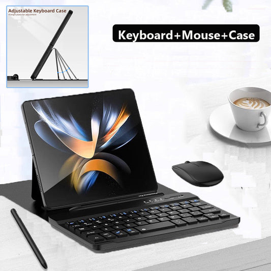 🎁Neujahrsangebot 49% Rabatt⏳Kabellose Bluetooth-Tastatur mit Lederhülle für Samsung