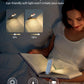 📖USB wiederaufladbare Buch-LED-Leuchte mit Clip zum Lesen im Bett