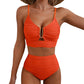 💥Strand-Hit✨Damen Push-Up Bikini mit hoher Taille