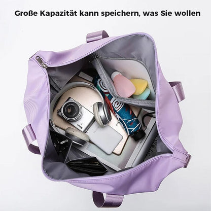 🎁-Doppelschichtige Reisetasche mit großer Kapazität und Nasstrennung