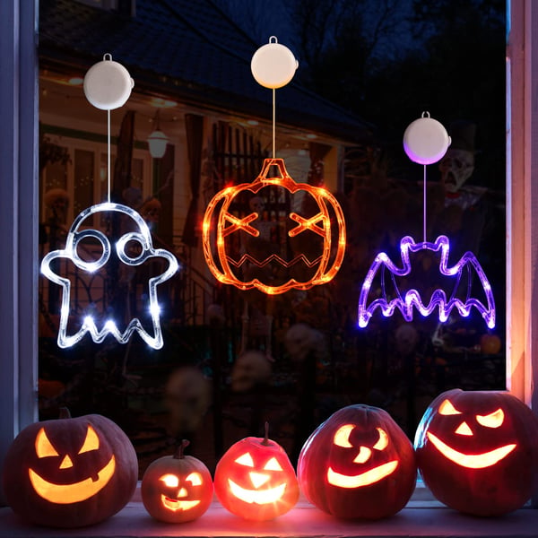 ✨ Upgrade für Halloween-Fensterbeleuchtungsdekorationen