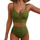 💥Strand-Hit✨Damen Push-Up Bikini mit hoher Taille
