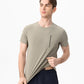 Sommer-Cool-Feeling-Eis-Baumwoll-T-Shirt für Herren