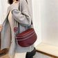 👝Schulter-Satteltasche aus massivem Leder für Damen, Brusttasche mit mehreren Taschen