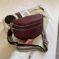 👝Schulter-Satteltasche aus massivem Leder für Damen, Brusttasche mit mehreren Taschen