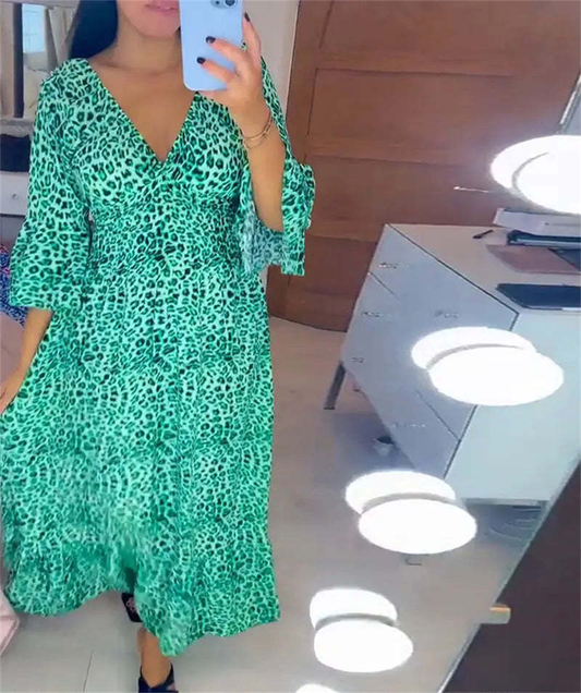 💕 Kleid mit Leopardenmuster