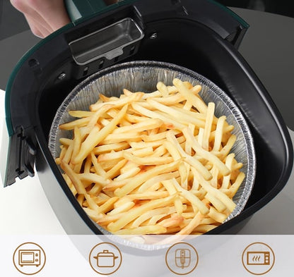 (🎁Neujahrs-Schönheitsverkauf 2024🎁SPAREN SIE 48 %)50-teiliges Set wiederverwendbarer Airfryer-Einlagen aus Aluminiumfolie – KAUFEN SIE 2 UND ERHALTEN SIE ZUSÄTZLICH 10 % RABATT