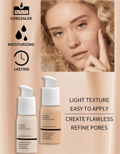 🌹Muttertag 49 % Rabatt – 🔥Soft Matte Liquid Foundation