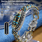 ✨Neun-Augen-Dzi-Armband mit Mantra mit sechs Charakteren in Türkis✨