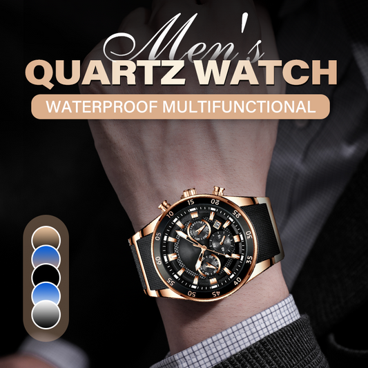 🔥Men's Waterproof Multifunctional Quartz Watch