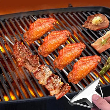 🔥Heißer Sale 49% RABATT🔥3-Wege-Grillspieße – GrillSavant