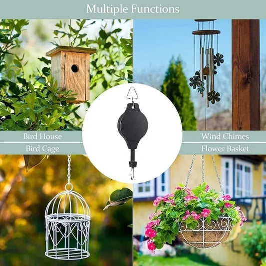 🌳 Pflanzenrollen-Set für Gartenkörbe, Töpfe, Vogelhäuschen