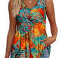 💜LETZTER TAG ANGEBOT - 49% RABATT💜Bedrucktes, fließendes, ärmelloses Tanktop mit V-Ausschnitt und Schößchen für Damen