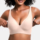 💜💜Jelly Wireless Damen Komfortable kabellose Push-up-BHs, nahtlose T-Shirt-BHs, BHs mit tiefem V-Ausschnitt für jeden Tag