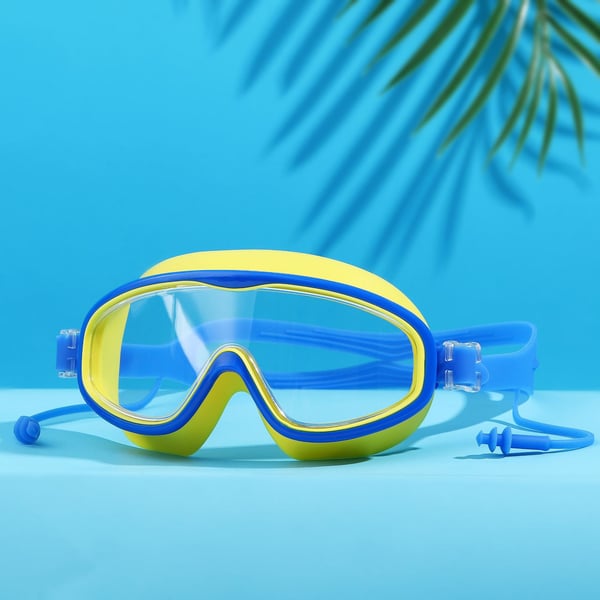 HD-Schwimmbrille für Kinder mit großem Rahmen, wasserdicht und beschlagfrei