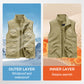 🔥✨Reversible Multi-Pocket Padded Vest💖