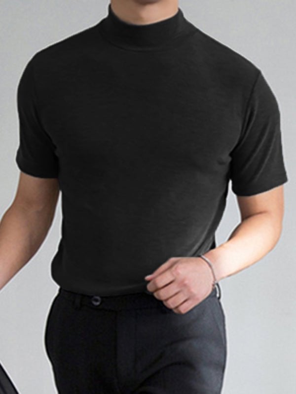 🎁2024 Neujahrsverkauf🎁Hochgeschlossenes Slim-Fit-T-Shirt für Herren