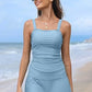 🩱Damen Vintage Bauchweg Zweiteiliger Tankini-Badeanzug