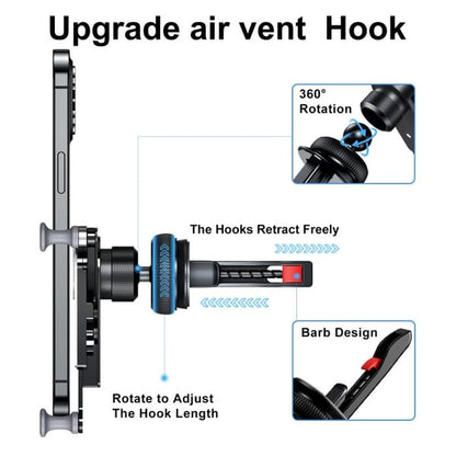 🔥49 % RABATT - Unsichtbarer, drehbarer Autotelefonhalter für die Lüftungsöffnung
