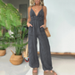 🔥💥2025 SCHNÄPPCHEN 🔥💥Jeans-Jumpsuit mit tiefem V-Ausschnitt für Damen🔥💥