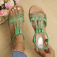 🔥Neue zehenoffene Sommersandalen mit Strasssteinen für Frauen