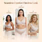💜💜Jelly Wireless Damen Komfortable kabellose Push-up-BHs, nahtlose T-Shirt-BHs, BHs mit tiefem V-Ausschnitt für jeden Tag