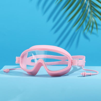 HD-Schwimmbrille für Kinder mit großem Rahmen, wasserdicht und beschlagfrei