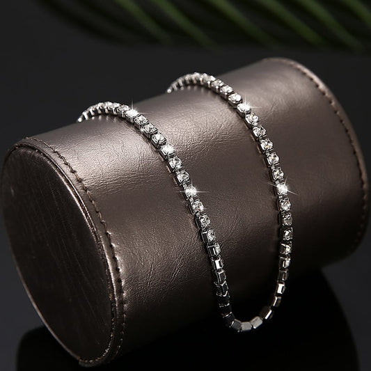 (🎁Neujahrs-Schönheitsverkauf 2024🎁)💥Tenniskette „Kristall“ + kostenloses Armband
