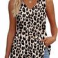 💜LETZTER TAG ANGEBOT - 49% RABATT💜Bedrucktes, fließendes, ärmelloses Tanktop mit V-Ausschnitt und Schößchen für Damen