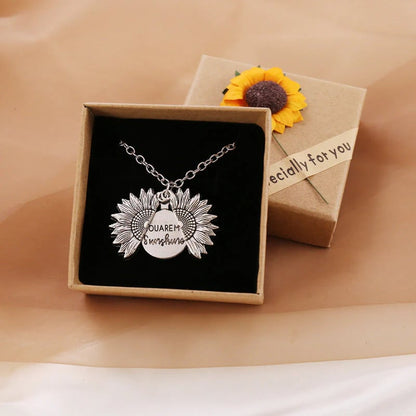 🔥🌞Sonnenblumen-Halskette „You Are My Sunshine“ mit Geschenkbox🌻