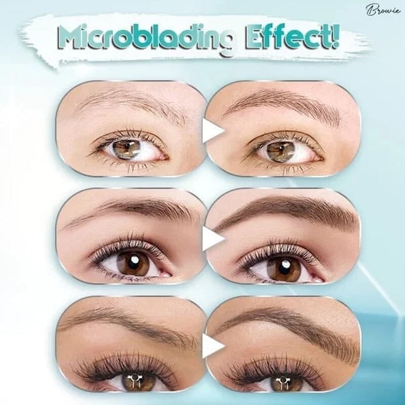 3D wasserdichter Microblading-Augenbrauenstift, 4-Gabelspitzen-Tätowierungsstift