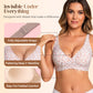 💜💜Jelly Wireless Damen Komfortable kabellose Push-up-BHs, nahtlose T-Shirt-BHs, BHs mit tiefem V-Ausschnitt für jeden Tag