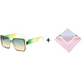 🌸Sommer-Special – zeitlich begrenztes Angebot💐 Retro-Sonnenbrille im quadratischen Design mit UV-Schutz