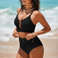 💥Strand-Hit✨Damen Push-Up Bikini mit hoher Taille