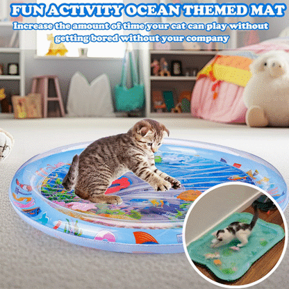 🐱 Mehr Spaß für Wohnungskatzen – 49% Rabatt ✨ Sensorische Wassermatte für Haustiere – Für spielerisches Jagen und erfrischende Abkühlung! 🐟