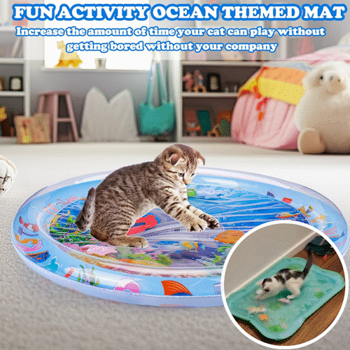 🐱 Mehr Spaß für Wohnungskatzen – 49% Rabatt ✨ Sensorische Wassermatte für Haustiere – Für spielerisches Jagen und erfrischende Abkühlung! 🐟