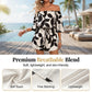 💃 Wochenangebot: 49% sparen! Französischer Off-Shoulder Shorts Jumpsuit – Abstraktes Blattmuster & Kordelzug – Perfekt für entspannte Sommertage