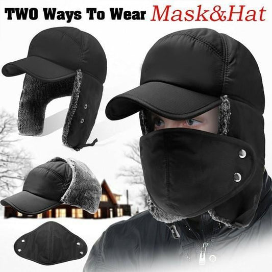 🔥 LETZTER TAG 50% RABATT!!🏆 Blitzverkauf ⚡ Über 50.000 VERKAUFT! Fast ausverkauft💥 Warme Wintermütze mit vollem Schutz🧢