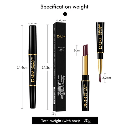 🔥Wasserfester 2-in-1-Lippenstift-Lipliner