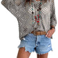 🔥💐FRÜHJAHRSANGEBOT⚡ÜBER 50.000 VERKAUFT!✨ Beige Häkeltop im Boho-Stil mit V-Ausschnitt für Damen