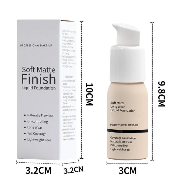 🌹Muttertag 49 % Rabatt – 🔥Soft Matte Liquid Foundation