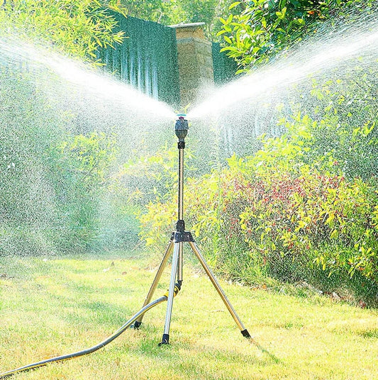 🔥🎁Edelstahl Rotary Bewässerung Stativ Teleskop Unterstützung Sprinkler