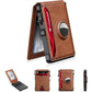 💼🔒Men's Slim RFID Blocking Aluminum Wallet – Pop-Up Card Holder with Money Clip & Dual ID Windows