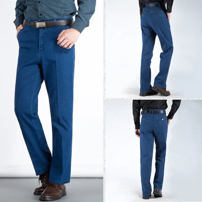 💥49% Rabatt🔥Herren Jeans mit hoher Taille und geradem Schnitt