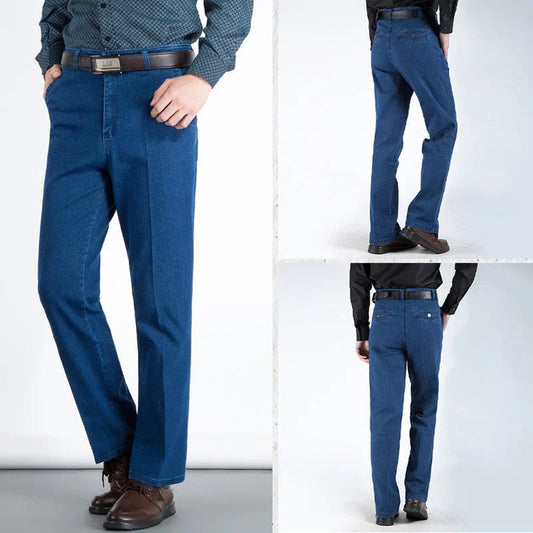 💥49% Rabatt🔥Herren Jeans mit hoher Taille und geradem Schnitt
