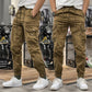 Cargohose für Herren mit mehreren Taschen und Kordelzug in der elastischen Taille