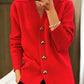 🍂Autumn New Arrivals🌸Women's Casual Autumn Plain Yarn Buttoned Cardigan
