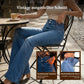 Stretch-Schlagjeans mit hoher Taille