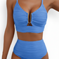 💥Strand-Hit✨Damen Push-Up Bikini mit hoher Taille